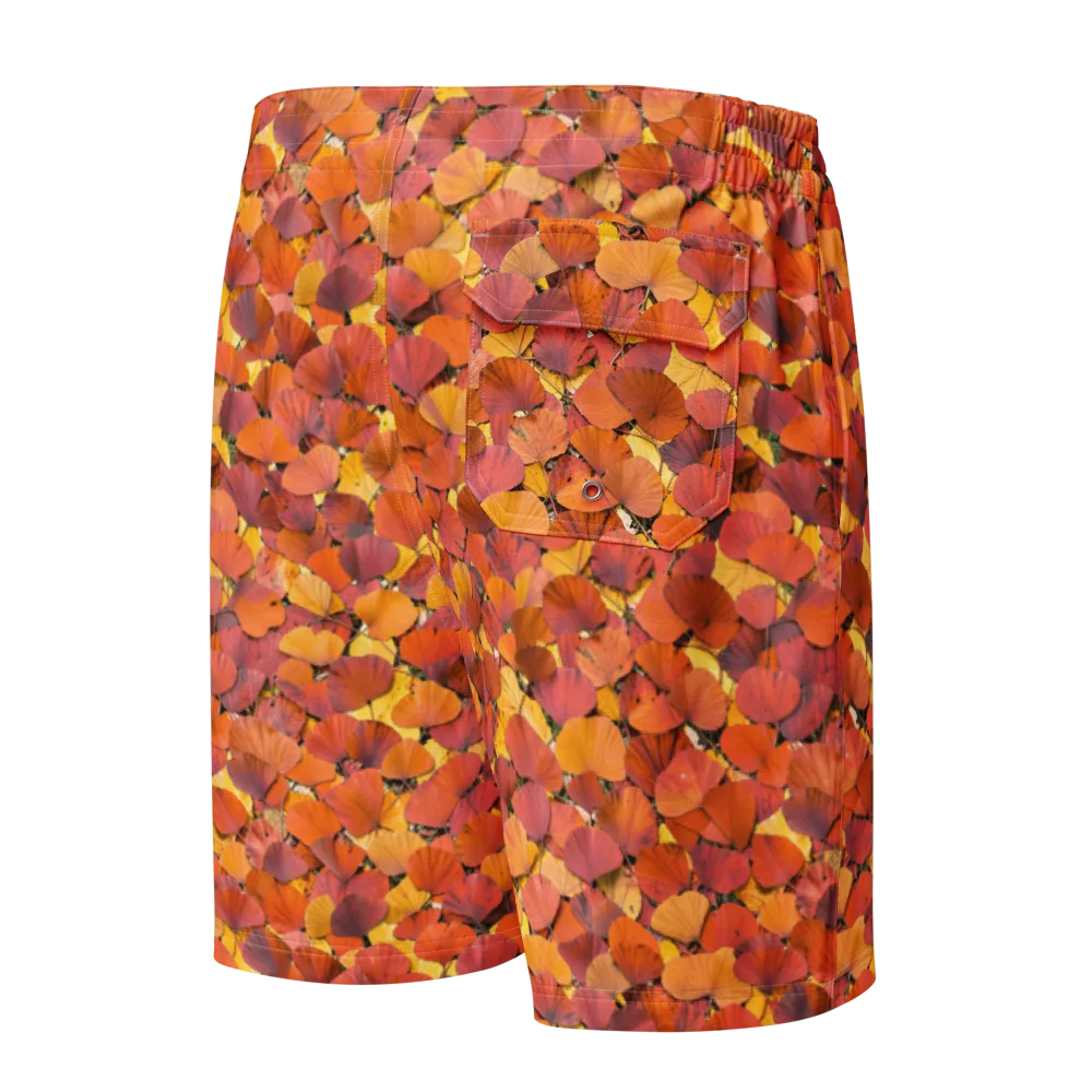 Autumn Ginkgo on Men's Board Shorts — Back
