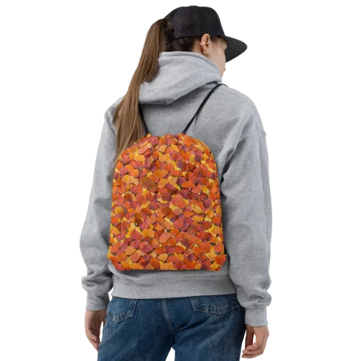 Autumn Ginkgo on a Drawstring Bag