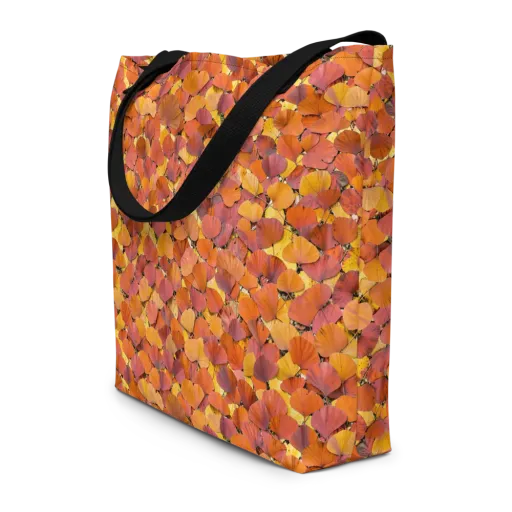 Autumn Ginkgo on a Large Tote Bag W/ Pocket