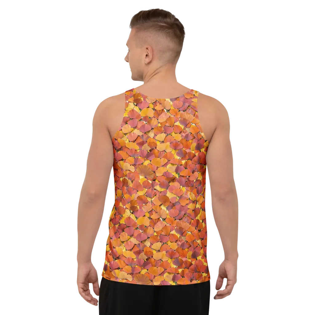 Autumn Ginkgo on Men's Tank Top — Back