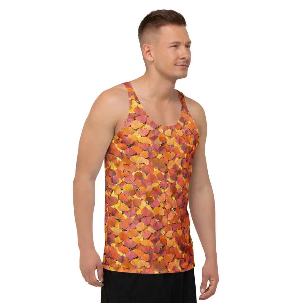 Autumn Ginkgo on Men's Tank Top — Right Front