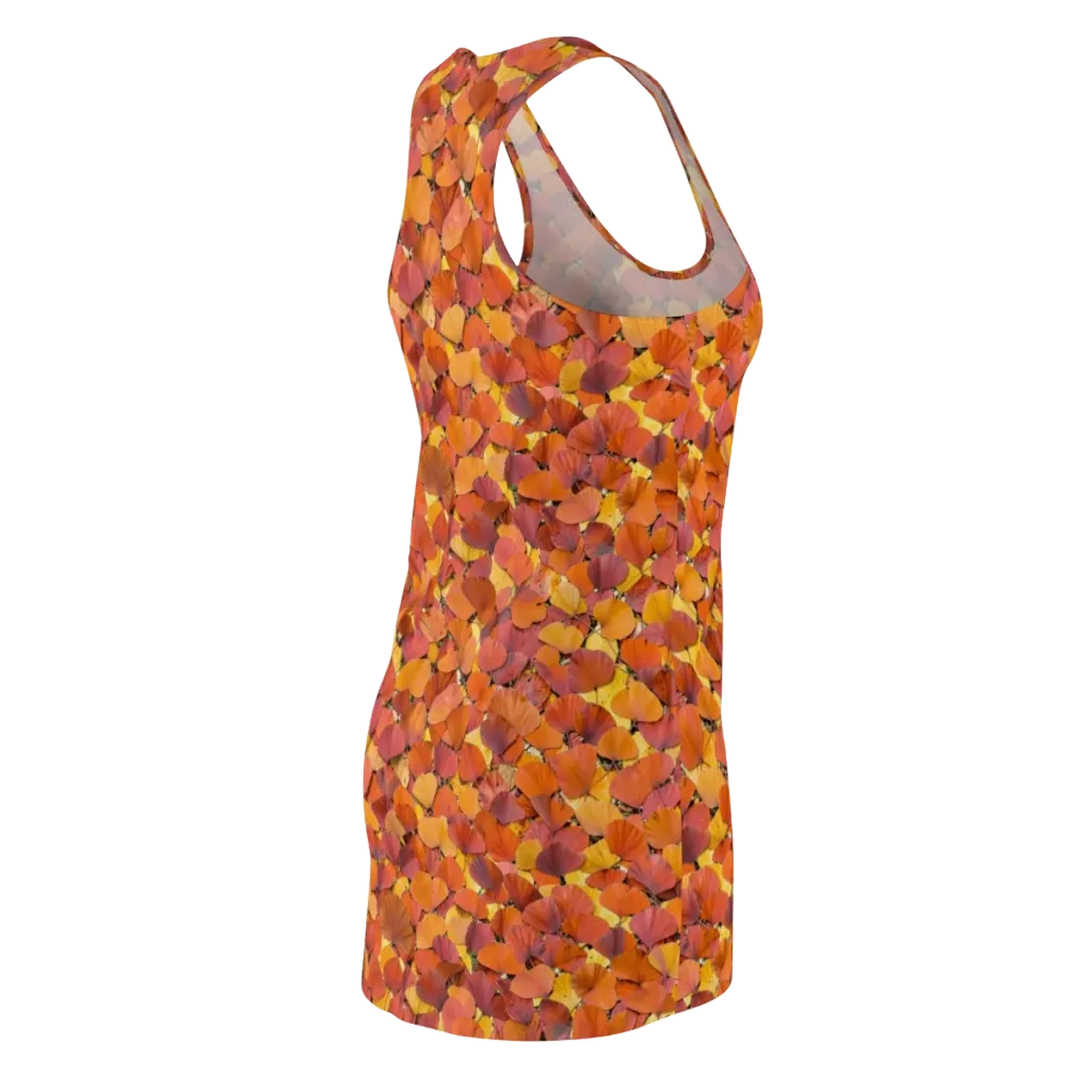 Autumn Ginkgo on Racerback Dress — Back Side