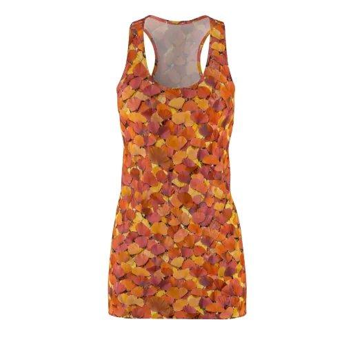 Autumn Ginkgo on a Racerback Dress