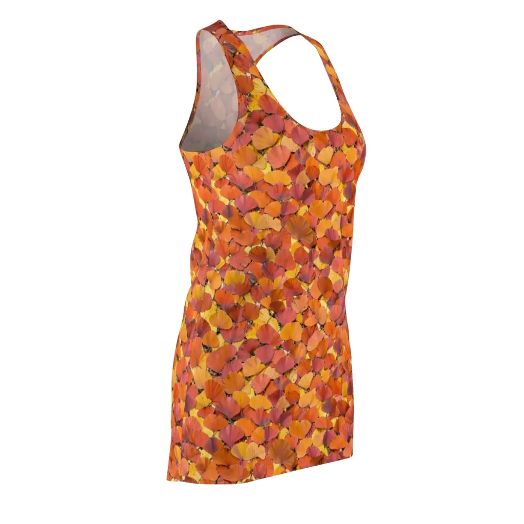 Autumn Ginkgo on Racerback Dress — Front Side