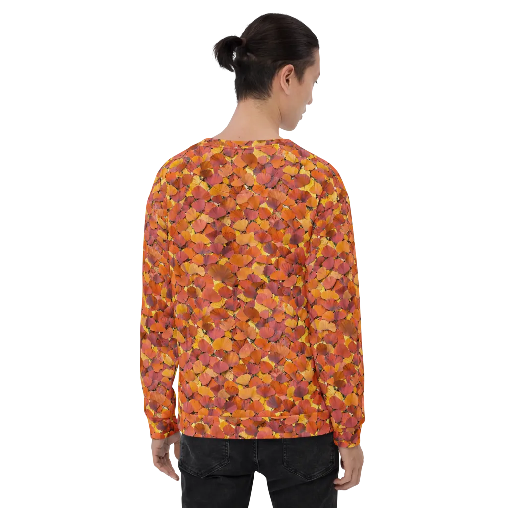 Autumn Ginkgo on Sweatshirt — Back
