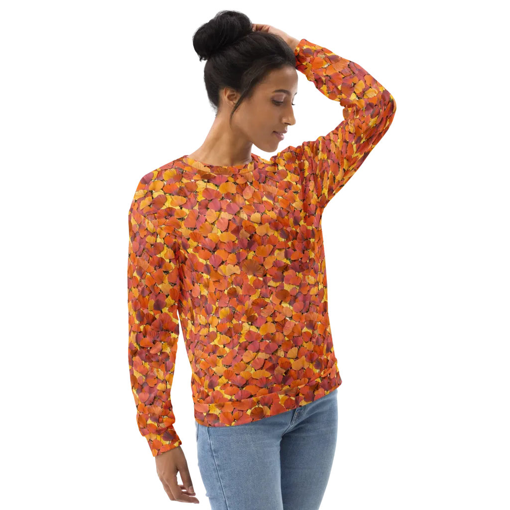 Autumn Ginkgo on Sweatshirt — Right Front