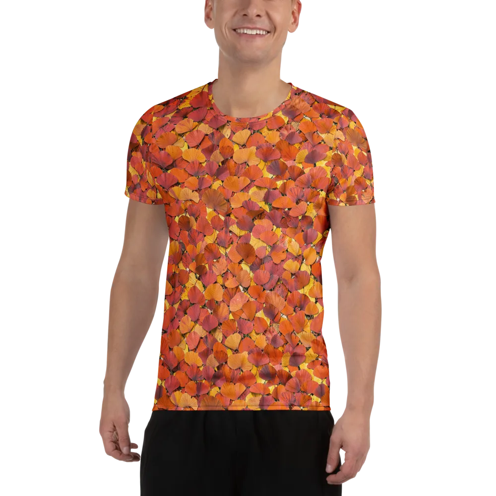 Autumn Ginkgo on Men's Athletic T-Shirt — Front