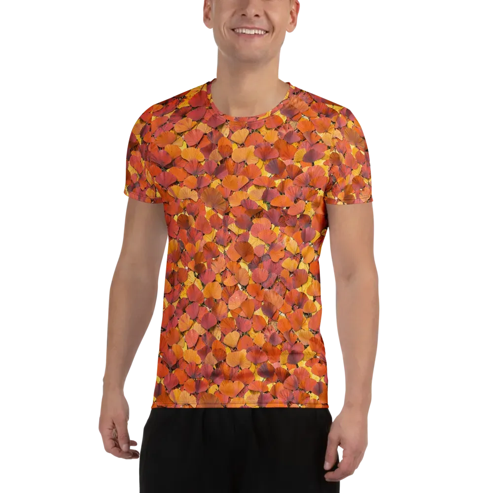 Autumn Ginkgo on Men's Athletic T-Shirt — Front