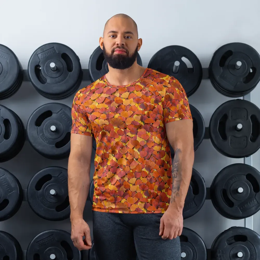 Autumn Ginkgo on Men's Athletic T-Shirt — Front