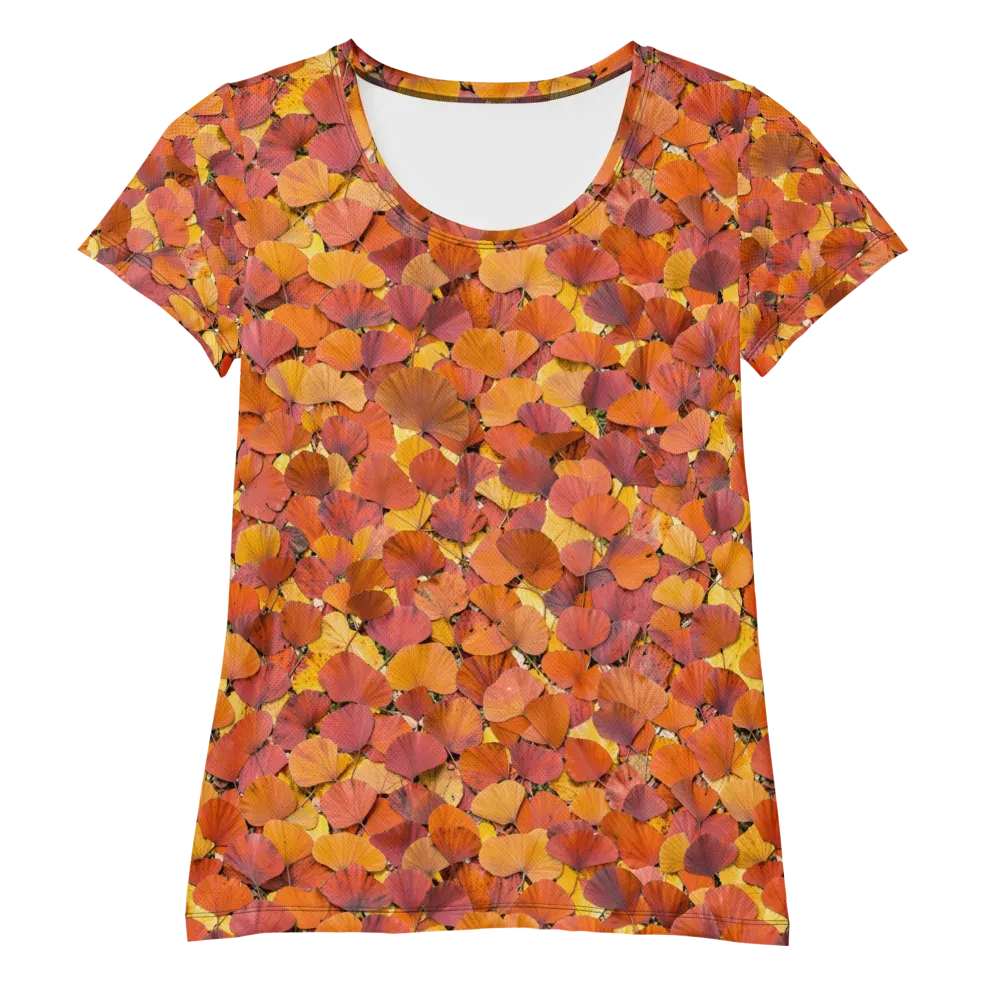 Autumn Ginkgo on Women's Athletic T-Shirt — Front