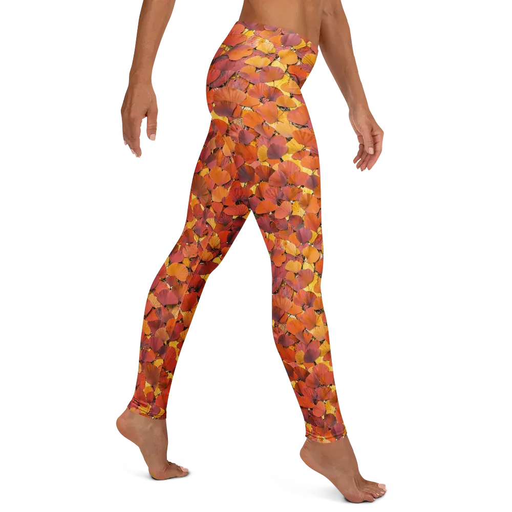 Autumn Ginkgo on Leggings — Right