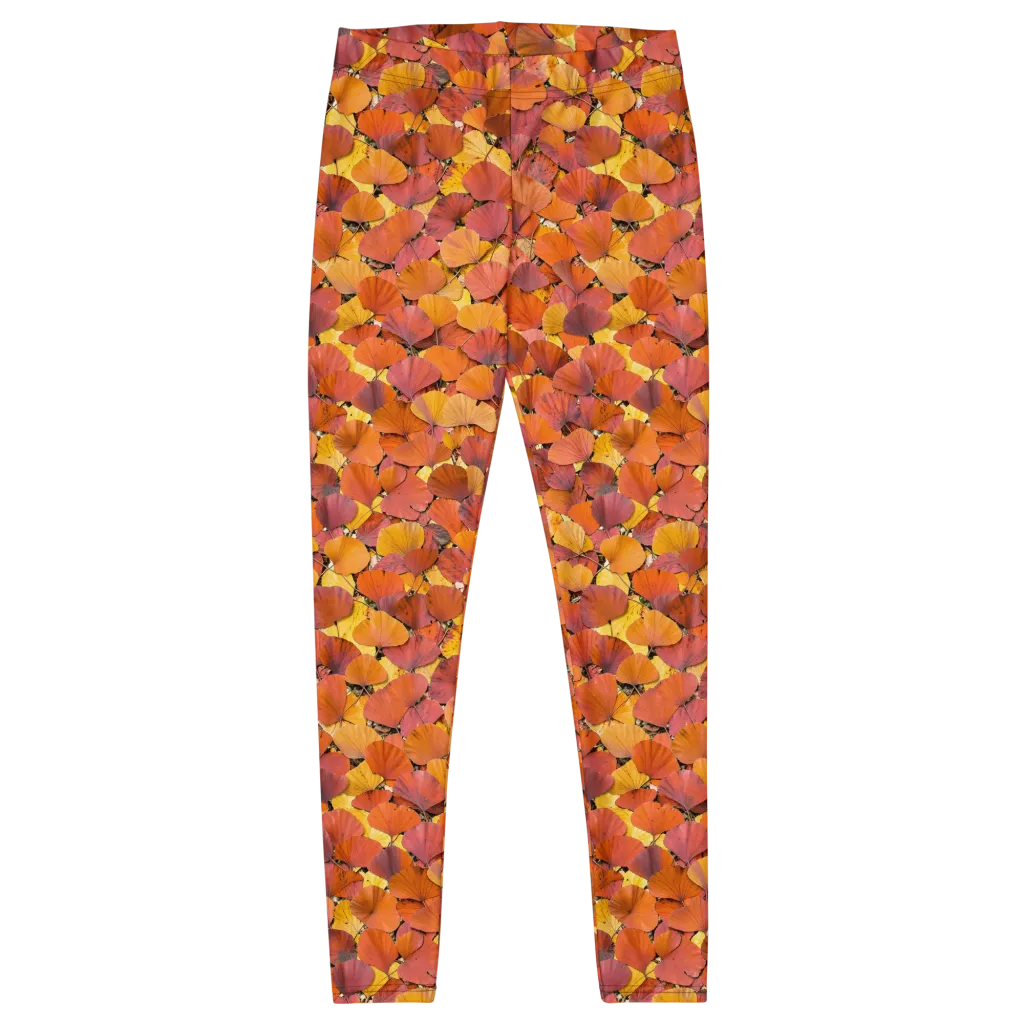 Autumn Ginkgo on Leggings — Front