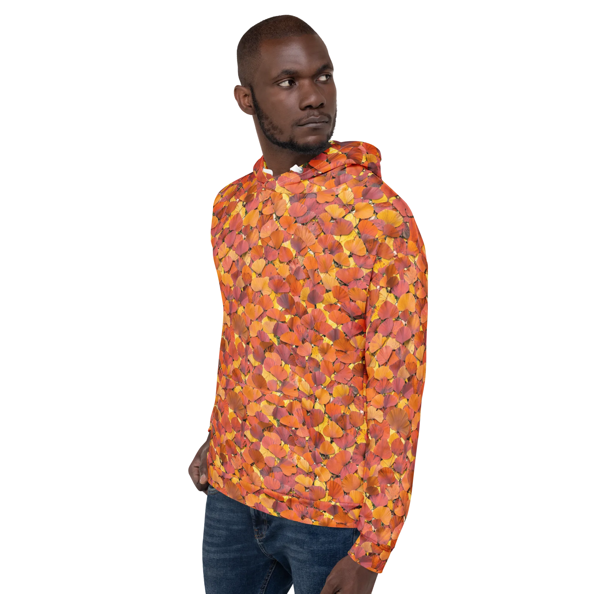 Autumn Ginkgo on Hoodie — Left