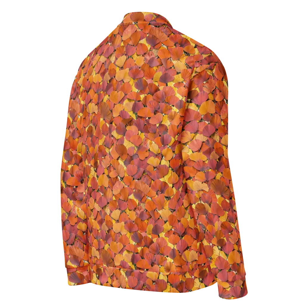 Autumn Ginkgo on Bomber Jacket — Right Back