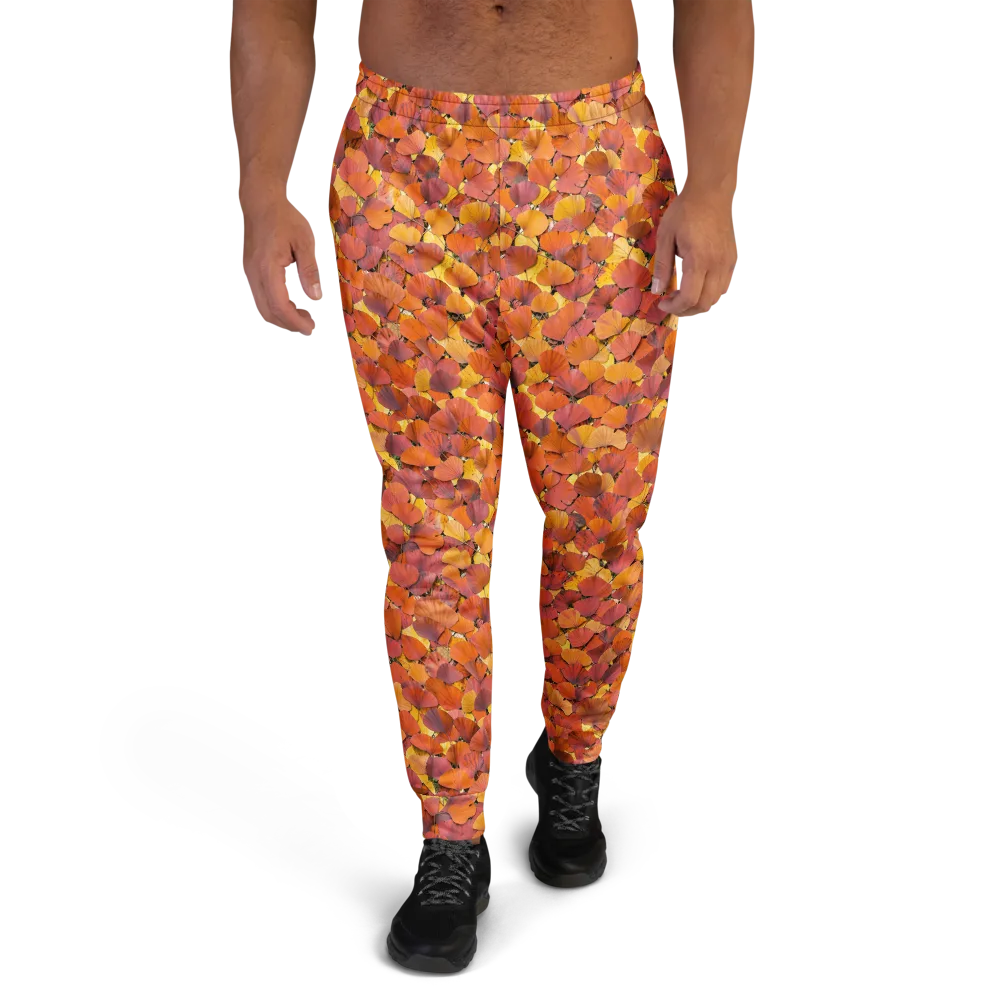 Autumn Ginkgo on Men's Joggers — Front