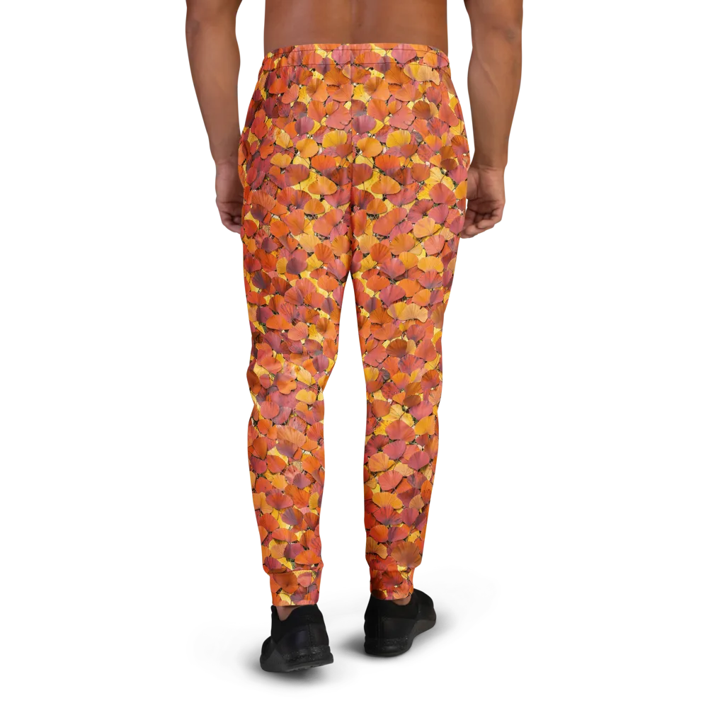 Autumn Ginkgo on Men's Joggers — Back