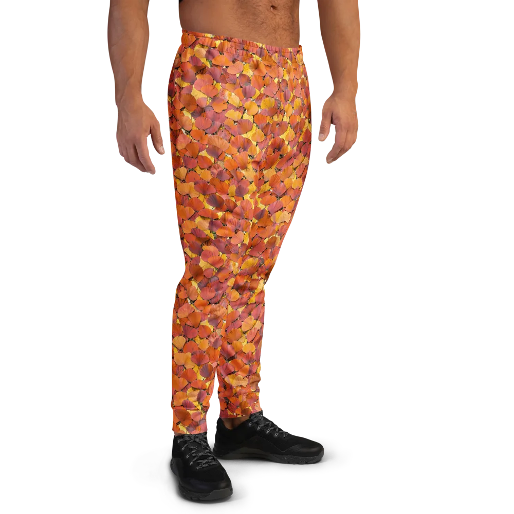 Autumn Ginkgo on Men's Joggers — Right