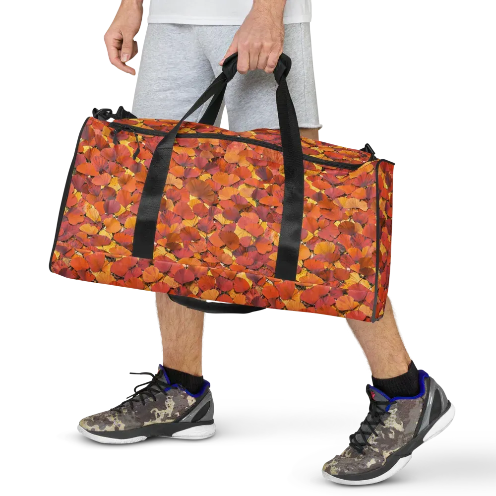 Autumn Ginkgo on Duffle Bag — Front