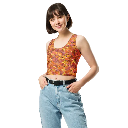 Autumn Ginkgo on a Crop Top