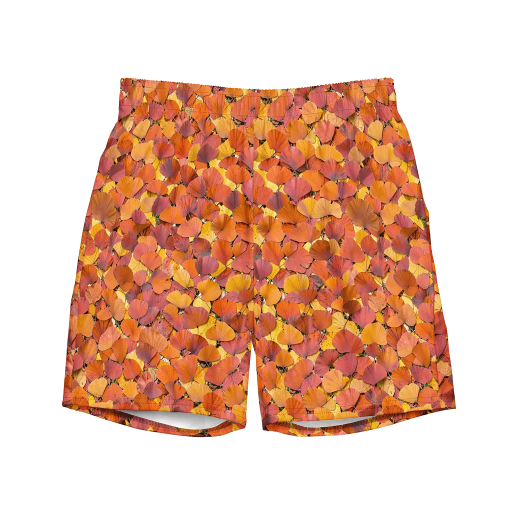 Autumn Ginkgo on Swim Trunks — Front