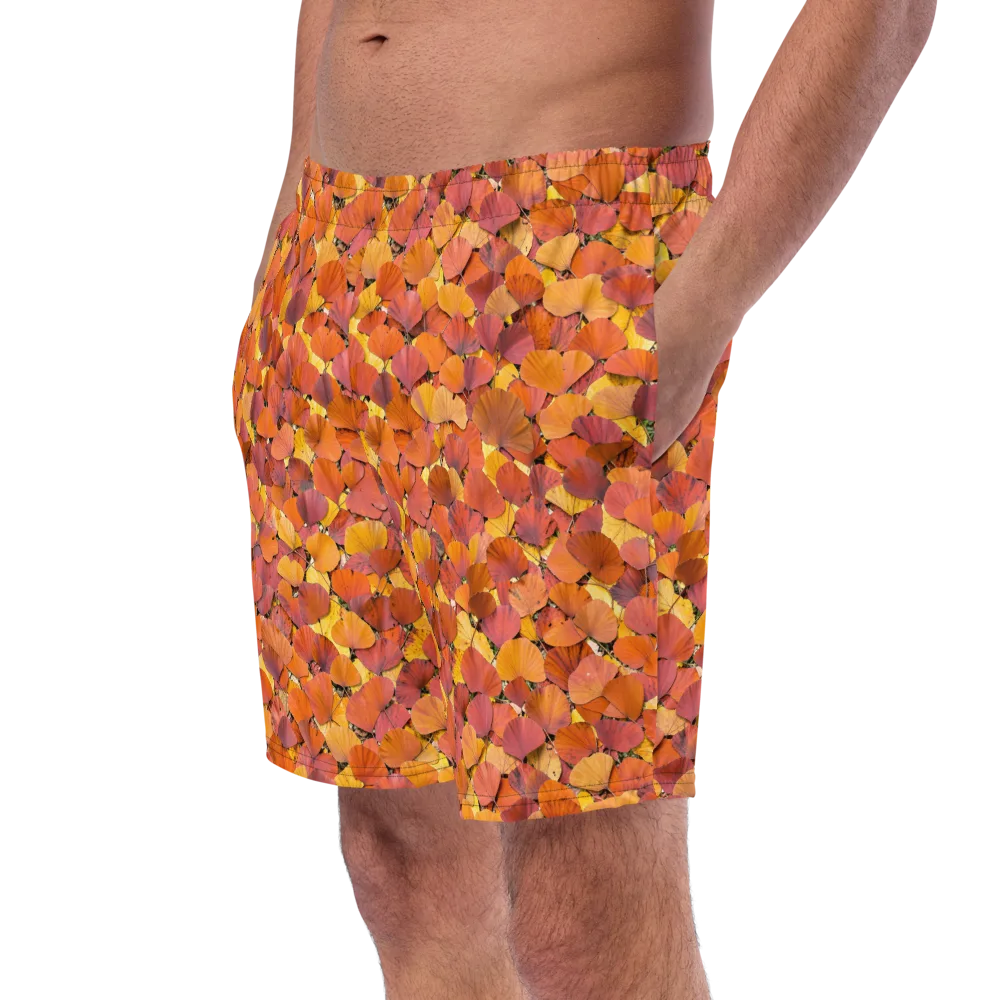 Autumn Ginkgo on Swim Trunks — Left Front