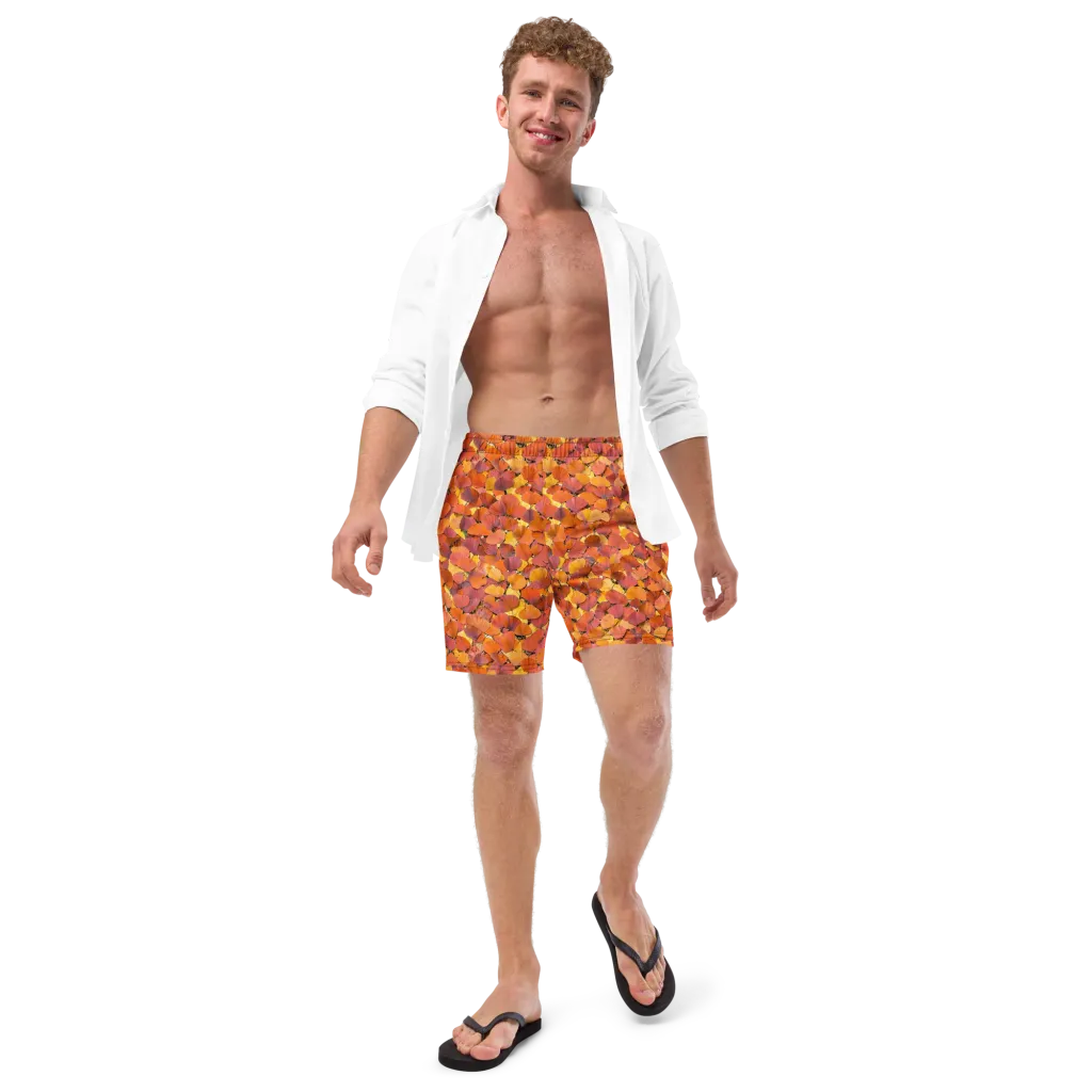 Autumn Ginkgo on Swim Trunks — Front