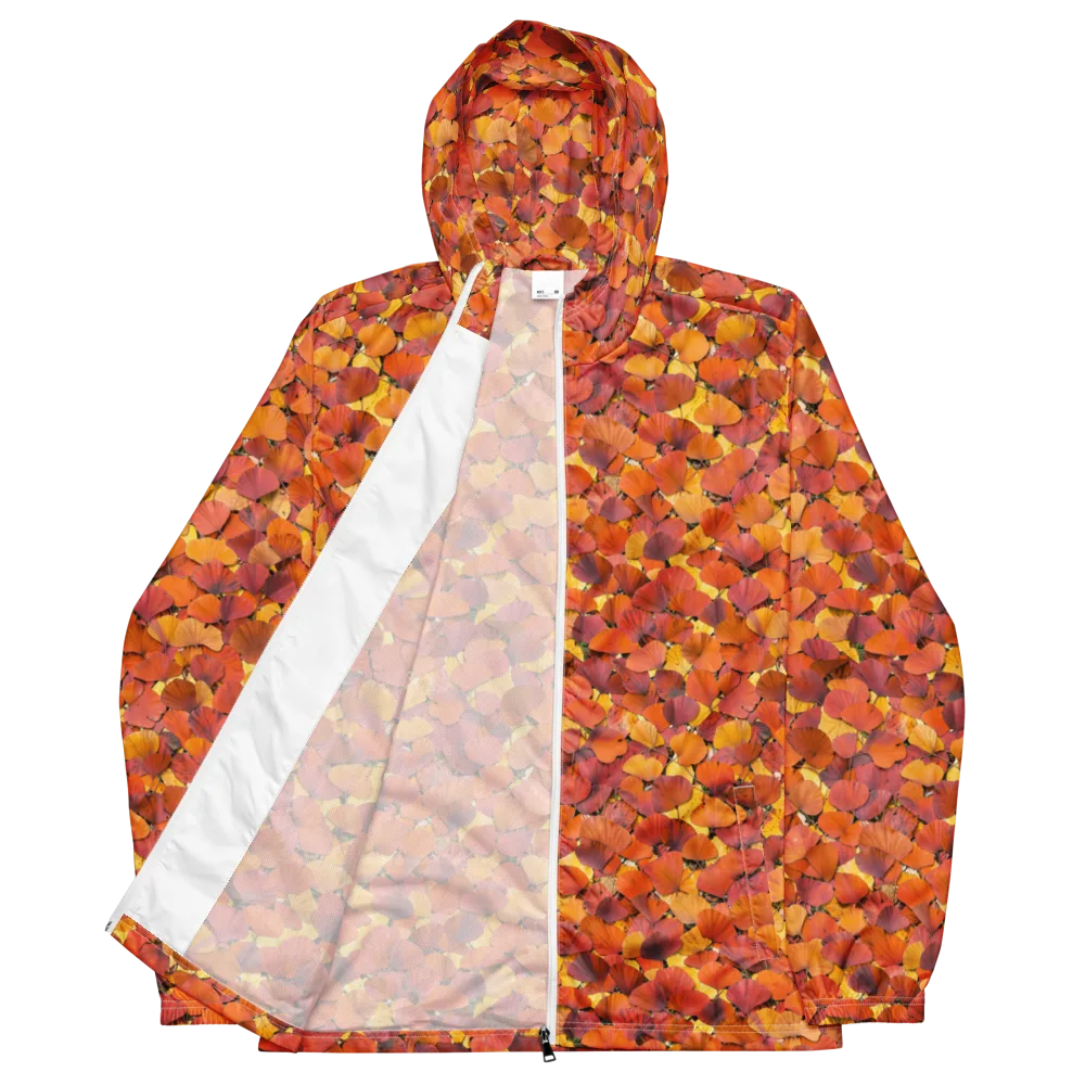 Autumn Ginkgo on Men's Windbreaker — Front