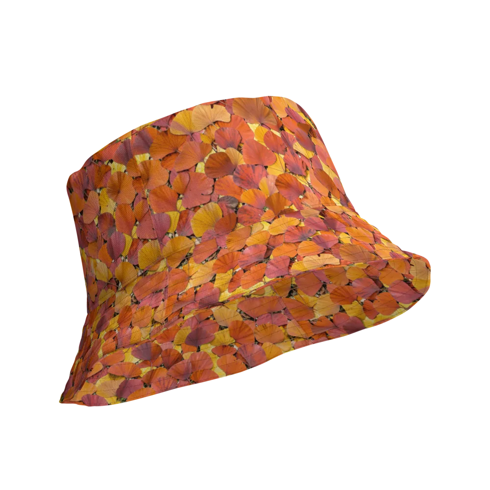 Autumn Ginkgo on Reversible Bucket Hat — Product details Outside