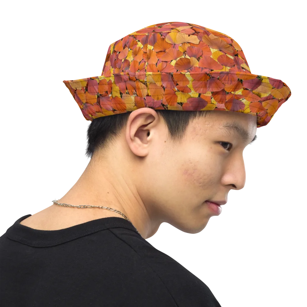 Autumn Ginkgo on Reversible Bucket Hat — Right Outside