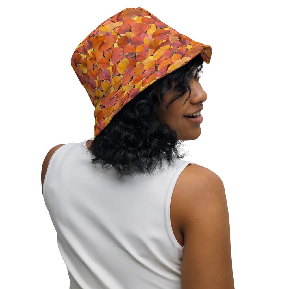 Autumn Ginkgo on Reversible Bucket Hat — Right Outside