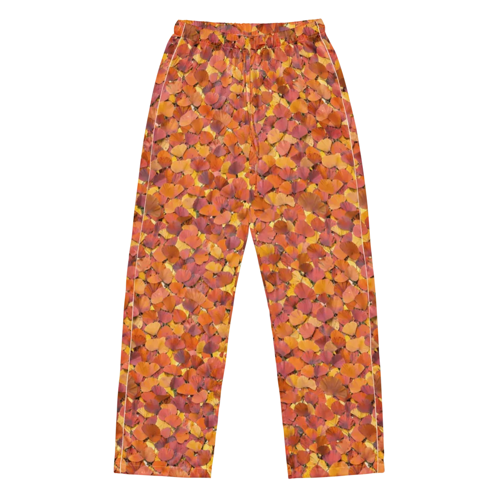 Autumn Ginkgo on Women's Pajama Pants — Front