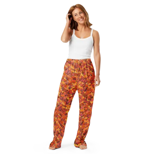 Autumn Ginkgo on a Women's Pajama Pants