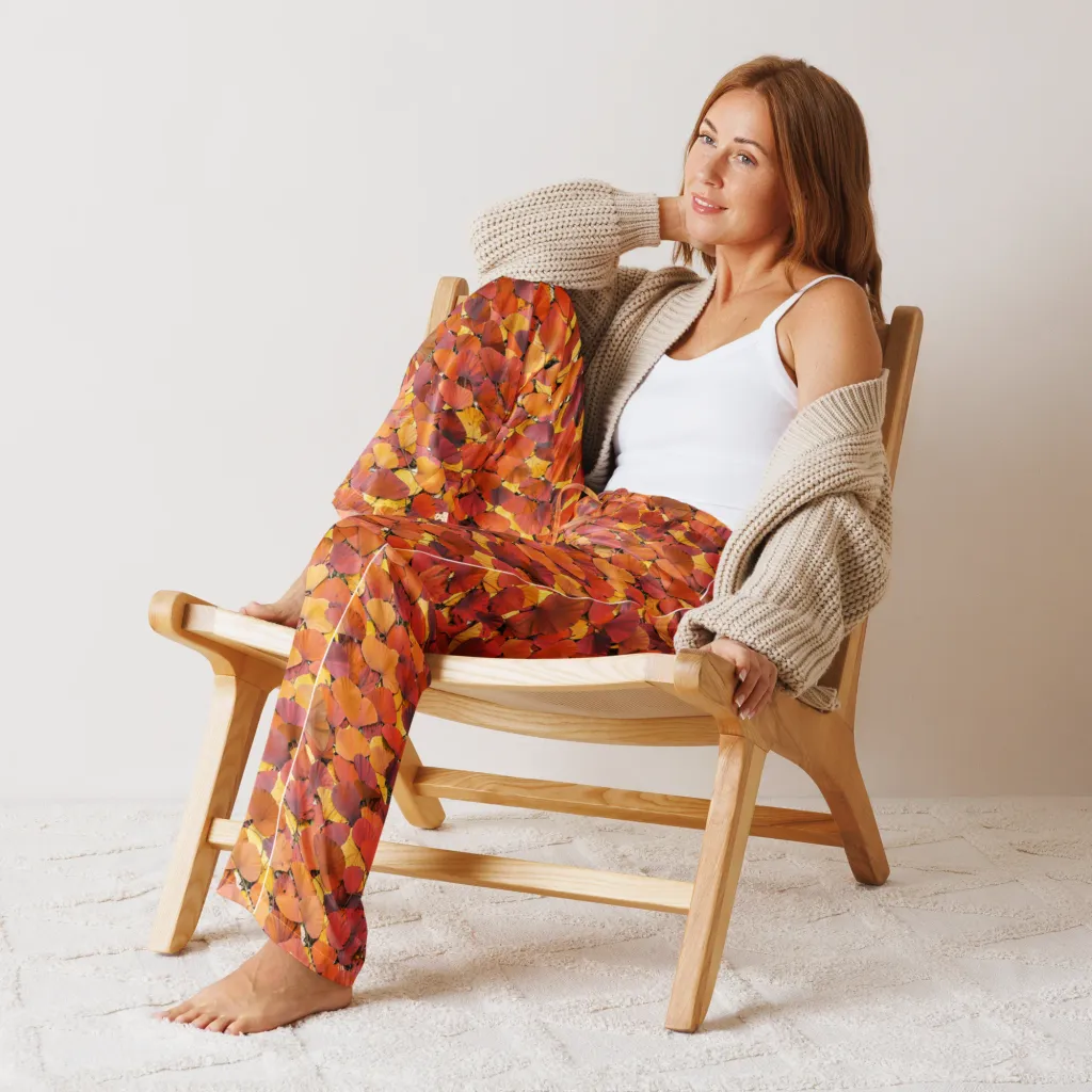 Autumn Ginkgo on Women's Pajama Pants — Front