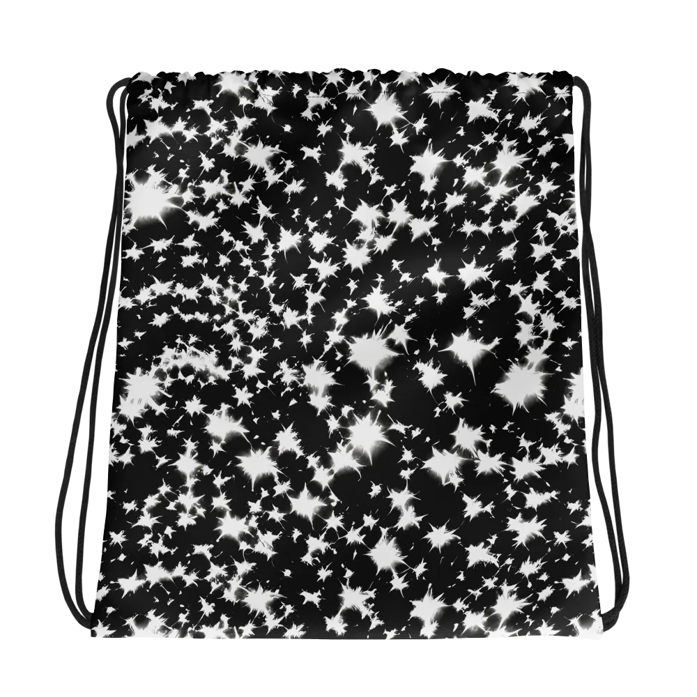 Black Starburst on Drawstring Bag — Photo