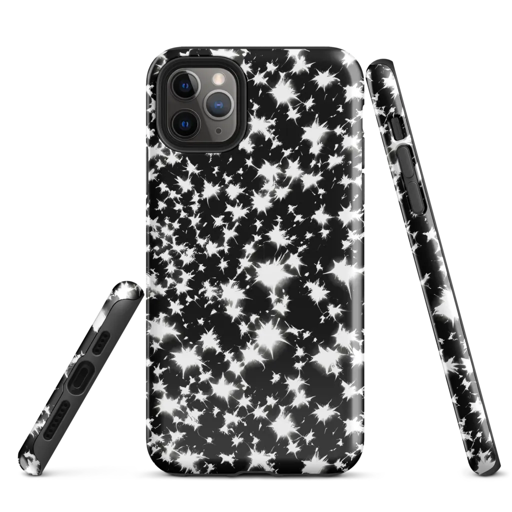 Black Starburst on Tough Case for iPhone® — Front