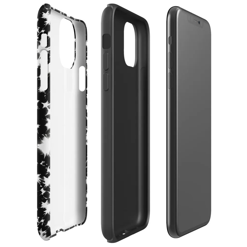 Black Starburst on Tough Case for iPhone® — Right