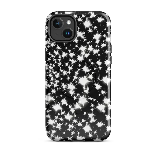 Black Starburst on a MagSafe Tough Case for iPhone®
