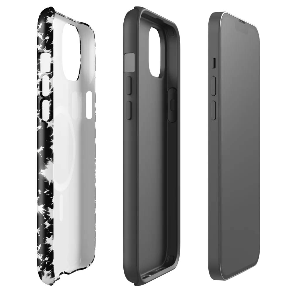 Black Starburst on MagSafe Tough Case for iPhone® — Front