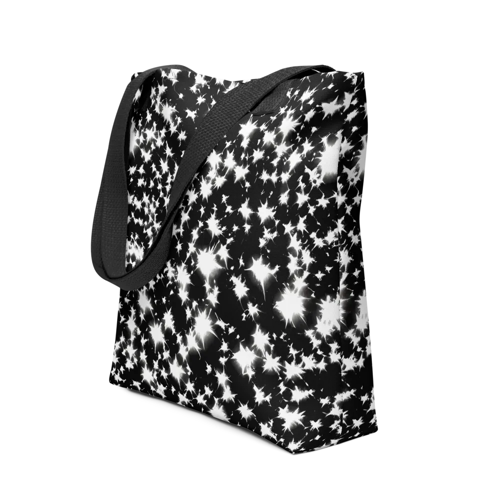 Black Starburst on Tote Bag — Front