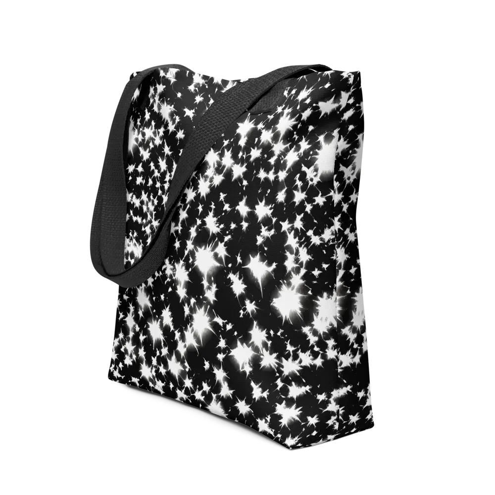 Black Starburst on Tote Bag — Front