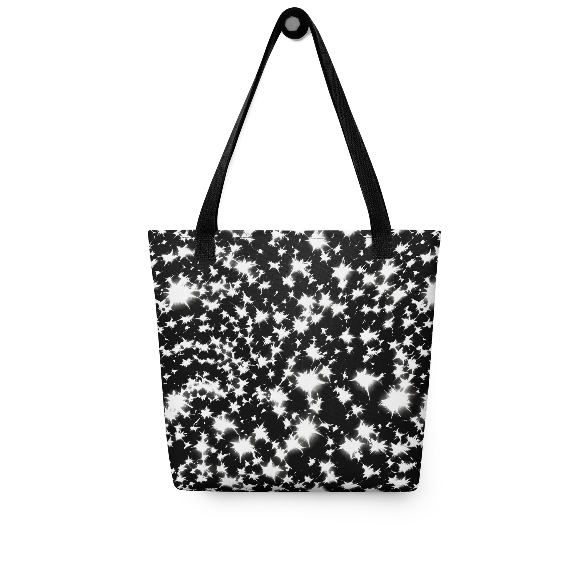 Black Starburst on Tote Bag — Front