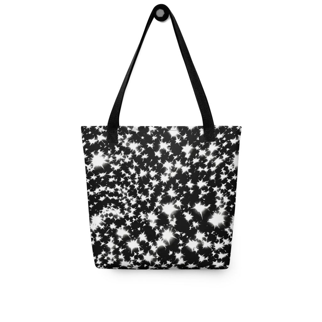 Black Starburst on Tote Bag — Front