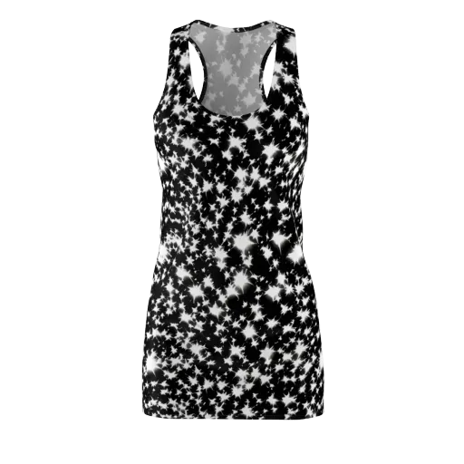 Black Starburst on a Racerback Dress