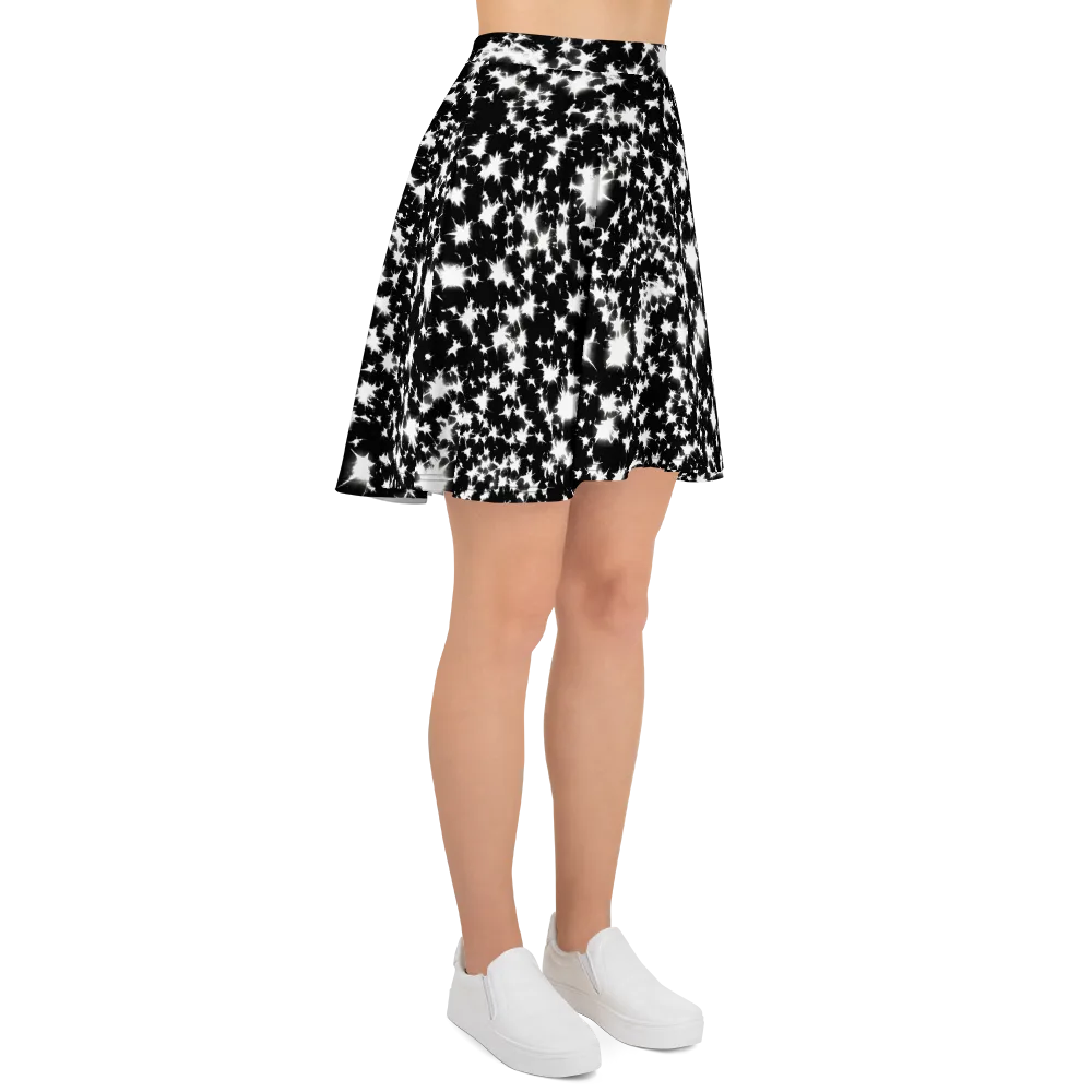 Black Starburst on Skater Skirt — Right