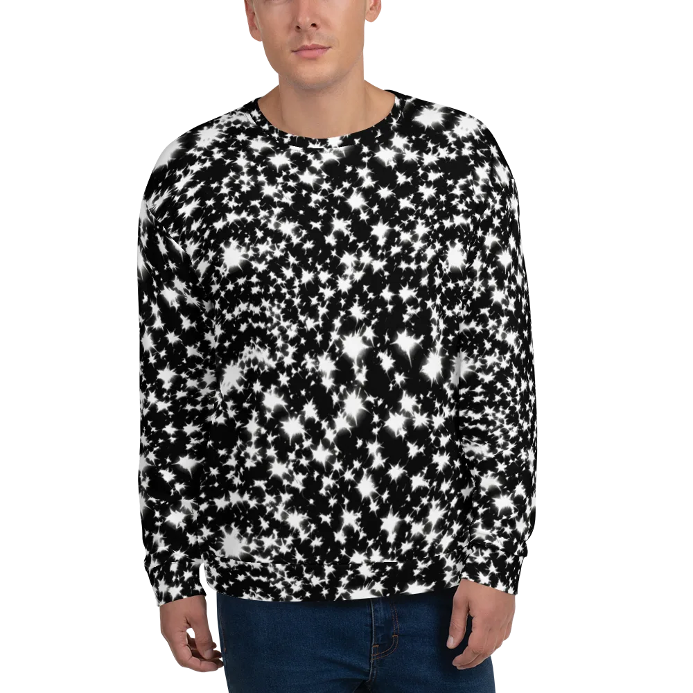 Black Starburst on Sweatshirt — Front