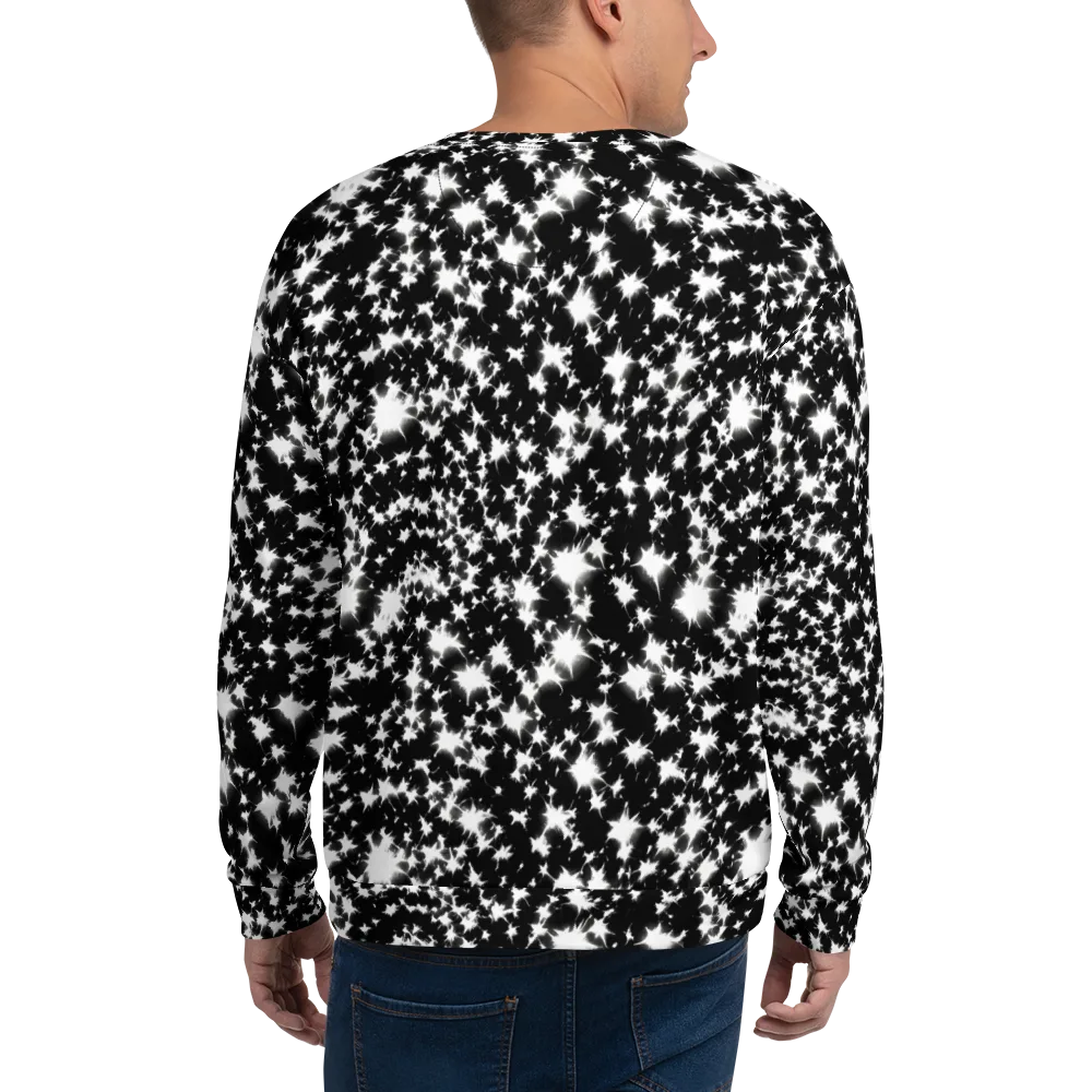 Black Starburst on Sweatshirt — Back