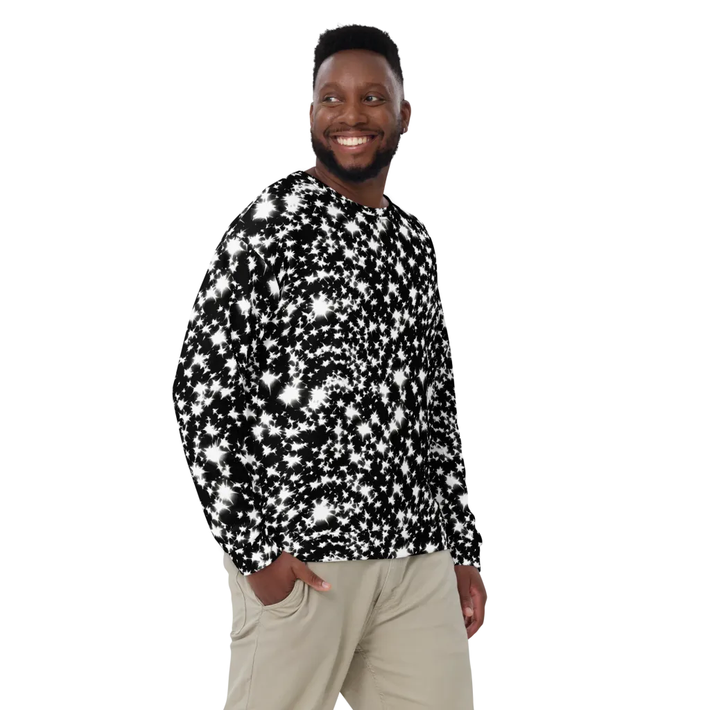 Black Starburst on Sweatshirt — Front