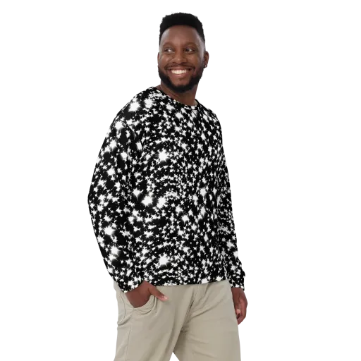 Black Starburst on a Sweatshirt