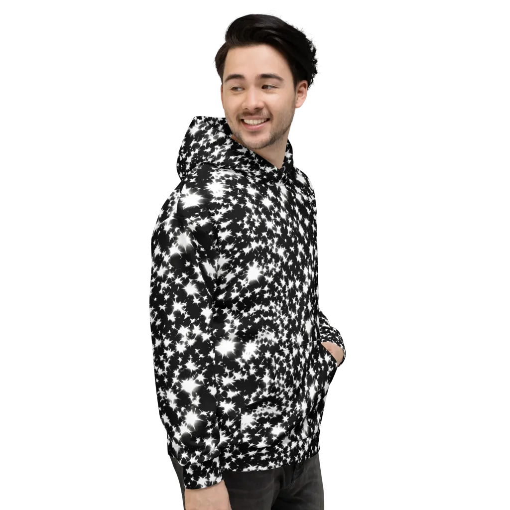 Black Starburst on Hoodie — Right