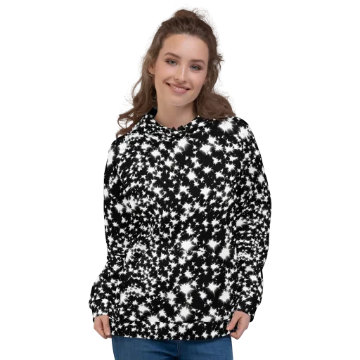 Black Starburst on a Hoodie
